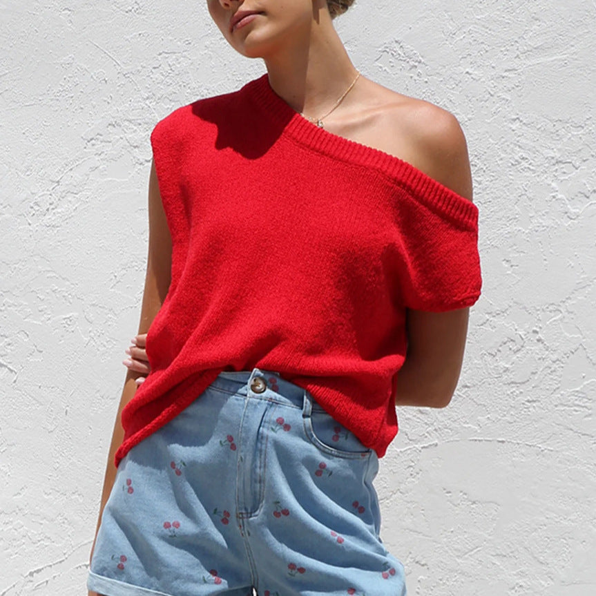 Knitted Y2g Summer Knitwear Sweater Pullover Top