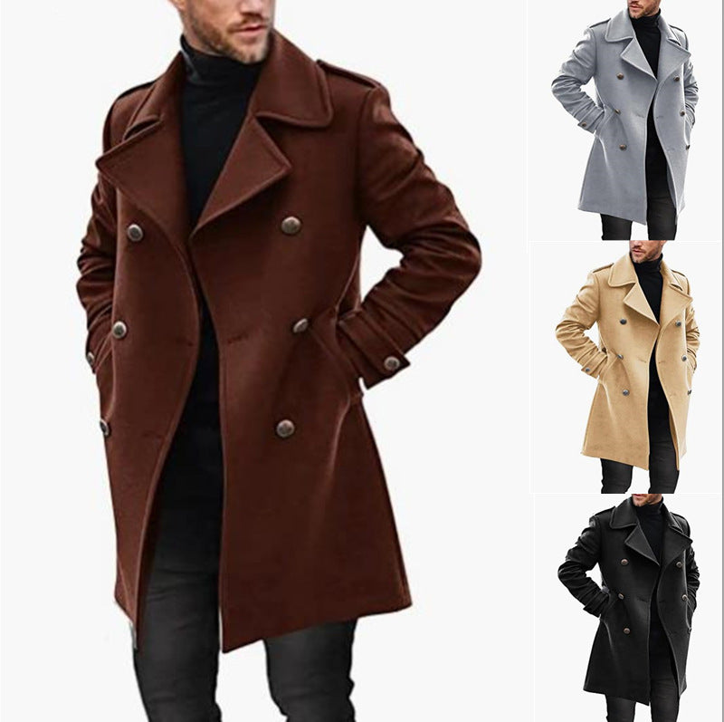 Woolen Men's Coat Autumn And Winter New Product Warm Padded Jacket