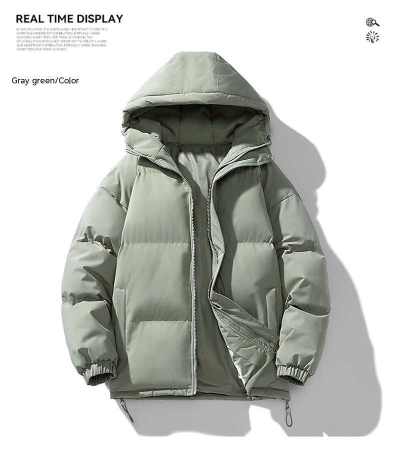 Men's Hoodie Padded Coat Thickened Cotton-padded Clothes Loose Casual Cotton-padded Jacket