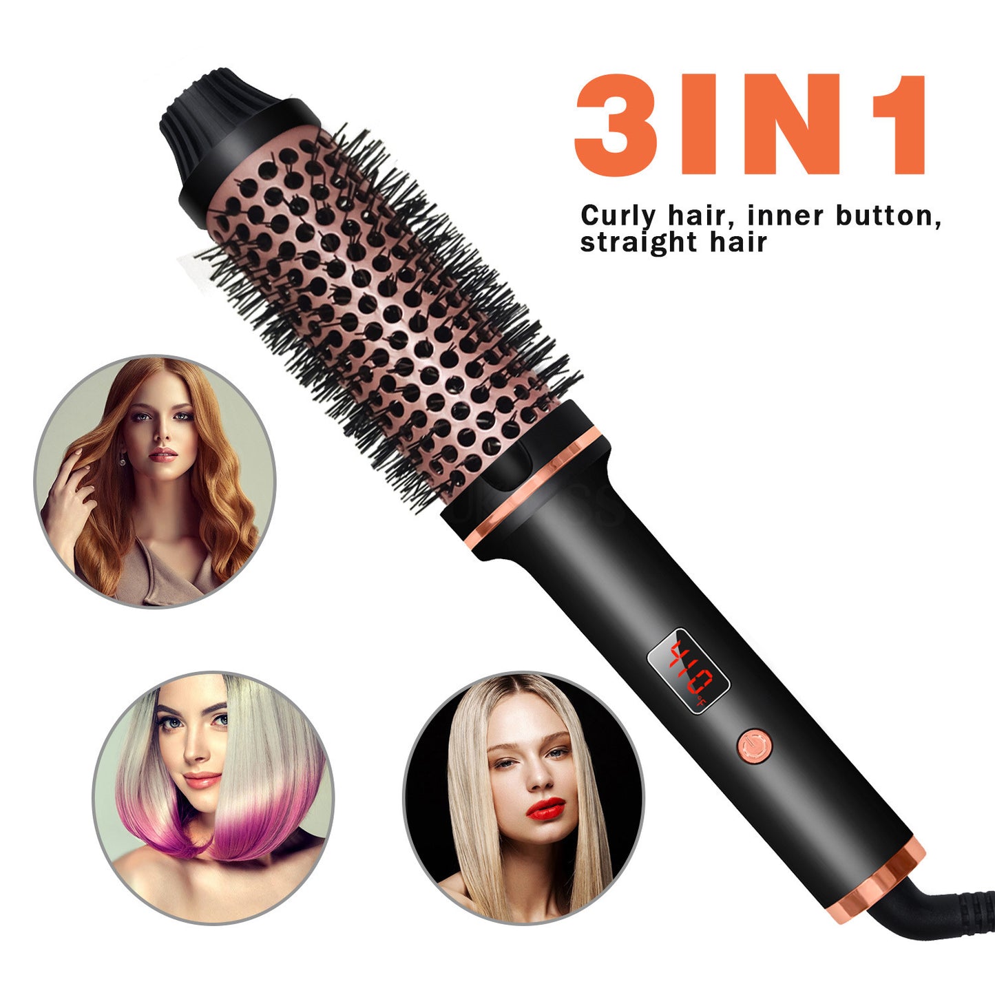 Hair Curler Straight Comb Multifunctional Household Portable