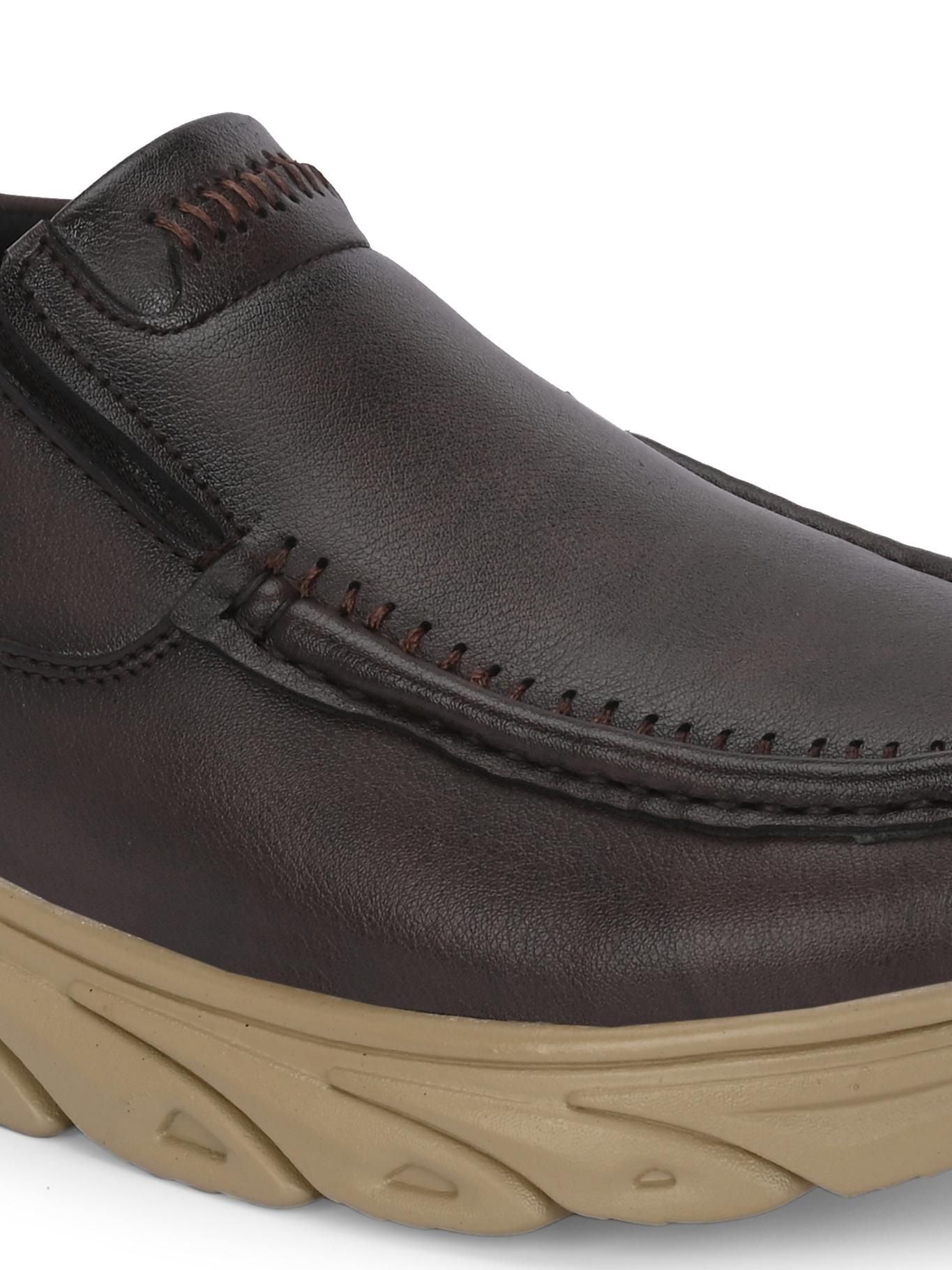 Men's Derby Slip On Brown Casual Shoes