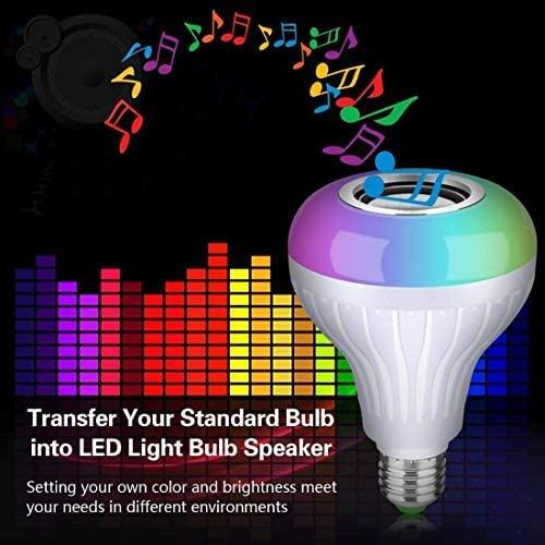 Multicolor Rgb Music Bulb, Wireless Bluetooth Bulb With Speaker And Remote Control