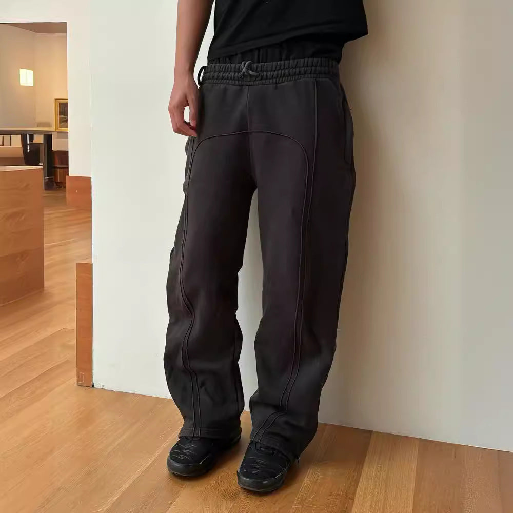 Stretch Rope Sweatpants Casual Trousers