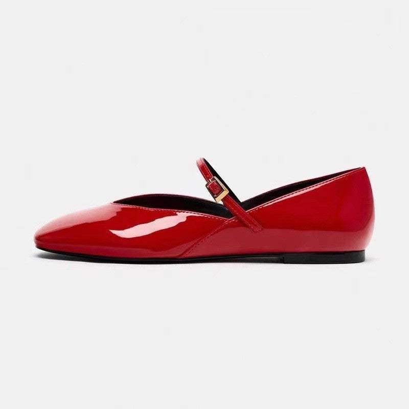 Patent Leather Mary Jane Flat Ballet Slipper