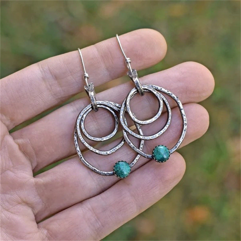 Simple Fashion In Europe And America Alloy Geometric Big Circle Earrings