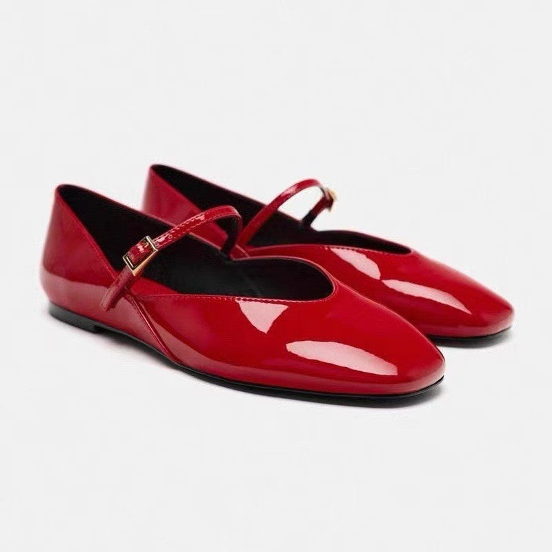 Patent Leather Mary Jane Flat Ballet Slipper