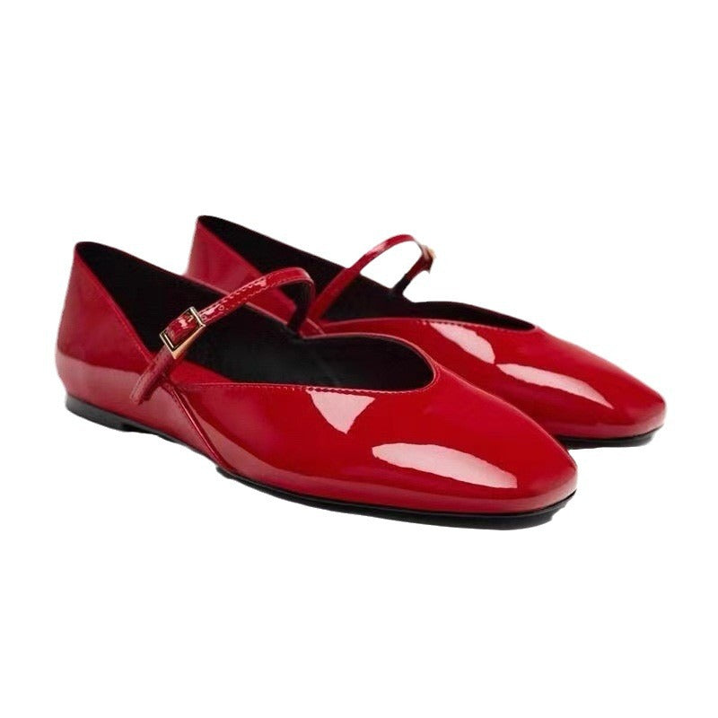 Patent Leather Mary Jane Flat Ballet Slipper