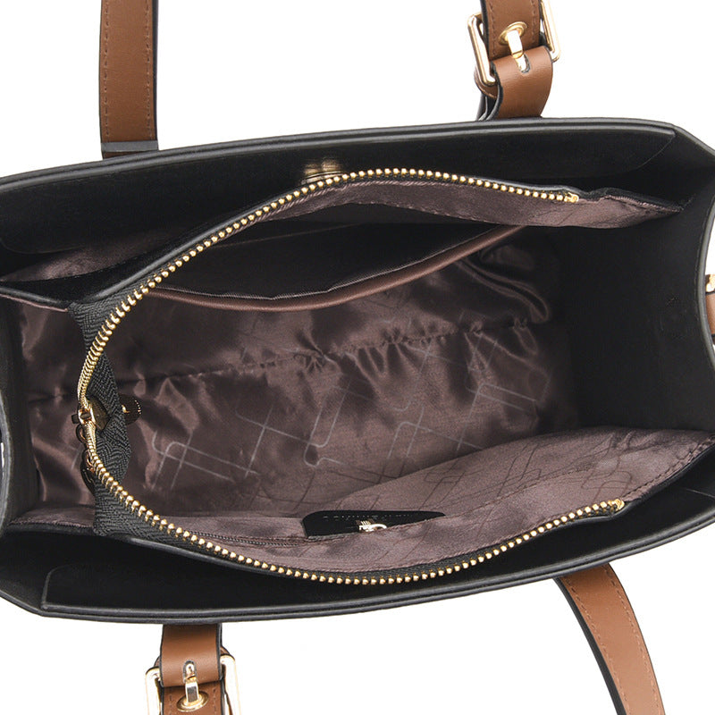 Oil Wax Cowhide Commuter Elegant Women Bag