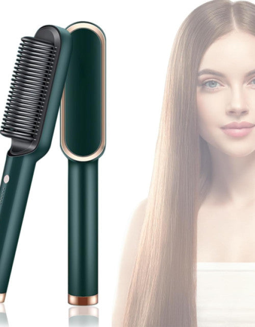 Ceramic Fast Hair Straightener Comb Brush Hair Styler Hair Straightening Iron Machine