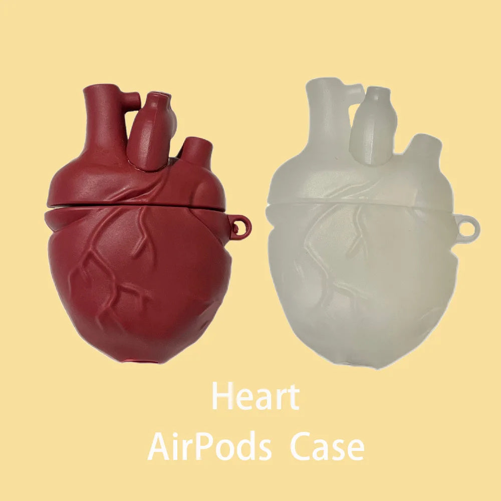 Earphones Case 3D Body Heart Style Case For Airpods 3,Soft Protective Earphone Silicone Cover For Airpods Pro Men Boy