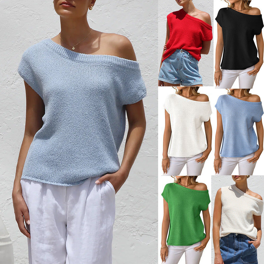 Knitted Y2g Summer Knitwear Sweater Pullover Top