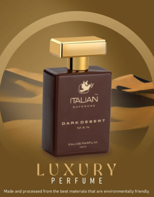 Italian Saferose Dark Desert Man Eau De Parfum 100 Mi Luxury Perfume