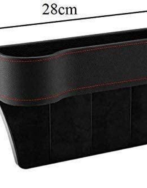 Seat Pockets PU Leather Car Console Side Organizer with Assorted Colour Pack of 2