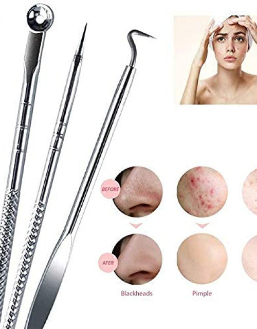 Stainless Steel Blackhead Remover Pimple Blemish Extractor Remover Tool Set