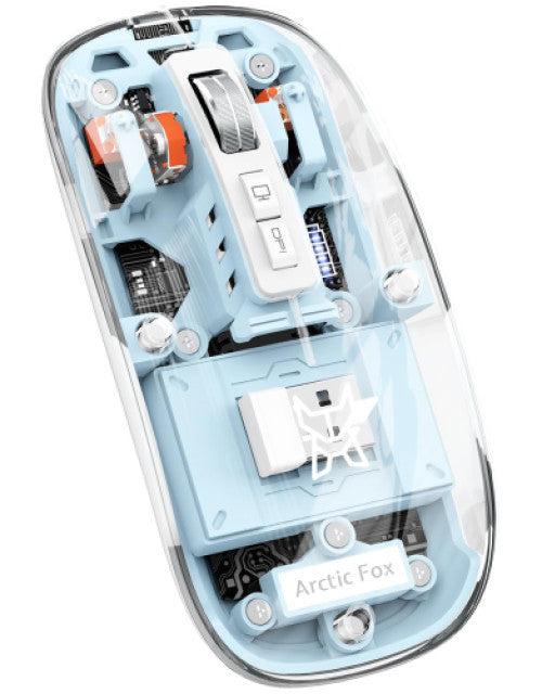 Transparent Wireless and Bluetooth Rechargeable Mouse